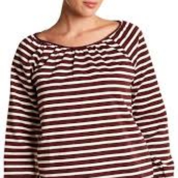J. Crew striped peasant top size s - Picture 7 of 8